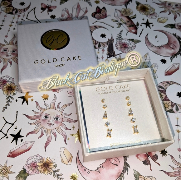 Gold Cake Shop Earrings - Picture 8 of 11